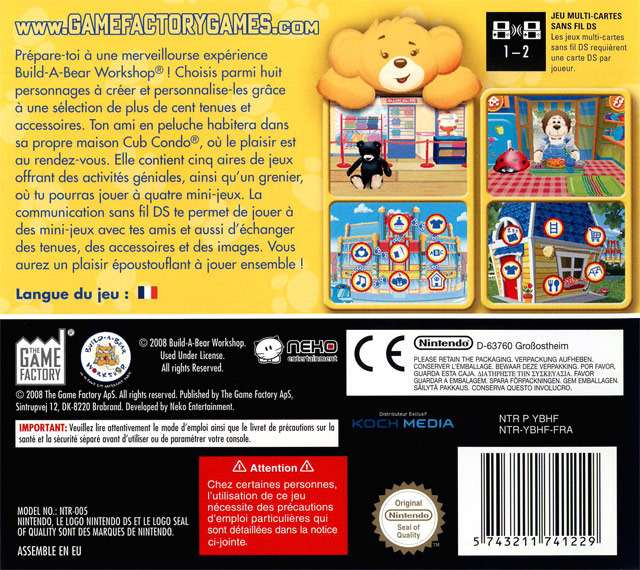 Build-A-Bear Workshop  — Box back