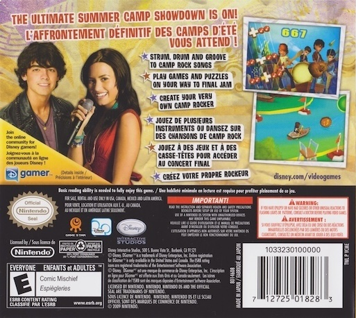Camp Rock : The Final Jam — Box back