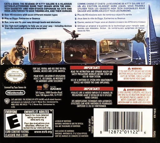 Cats and Dogs : The Revenge of Kitty Galore — Box back