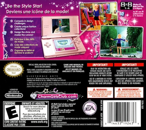 Charm Girls Club - My Fashion Show — Box back