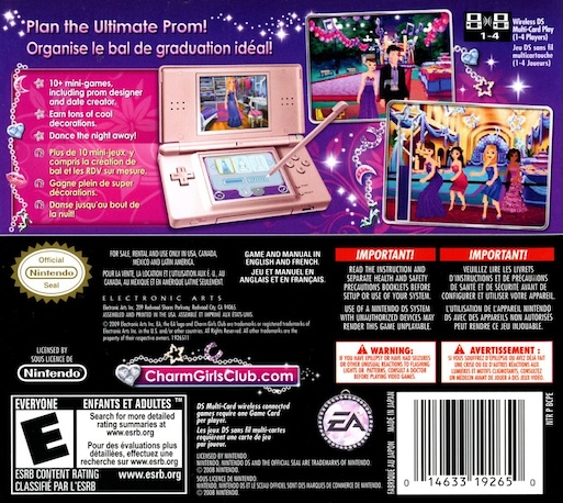 Charm Girls Club : My Perfect Prom — Box back