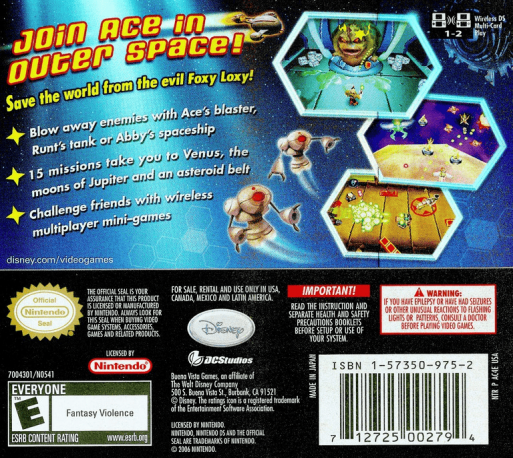 Chicken Little : Ace In Action — Box back