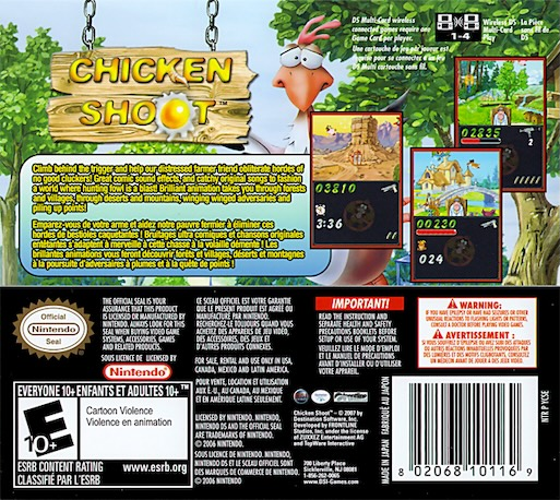 Chicken Shoot — Box back