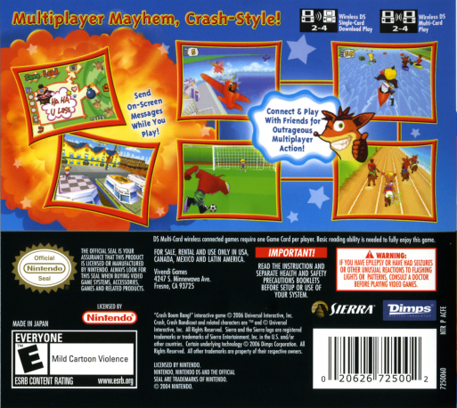 Crash Bandicoot Festival — Box back