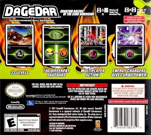 Dagedar — Box back
