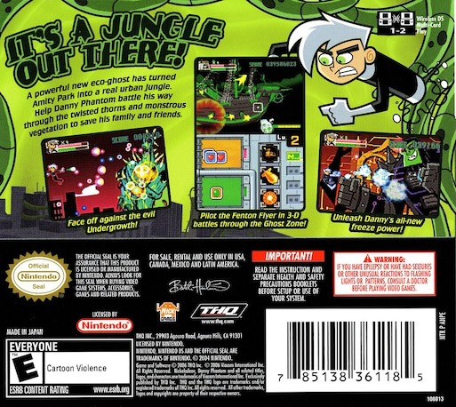 Danny Phantom - Urban Jungle — Box back