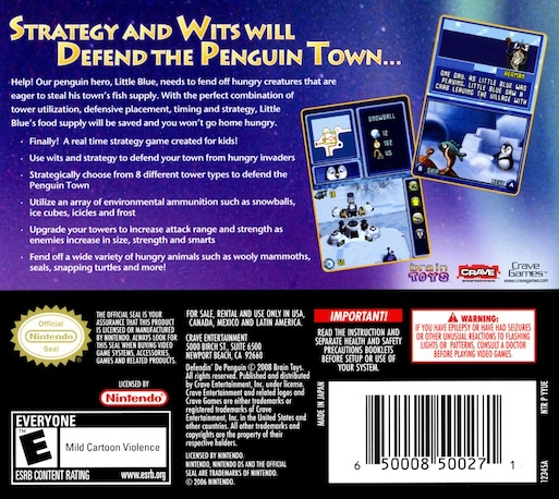 Defendin' DePenguin — Box back