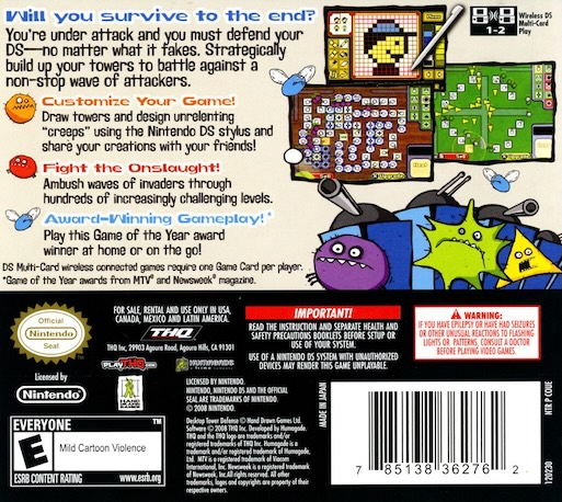 Desktop Tower Defense — Box back
