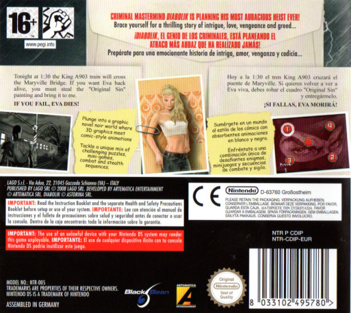 Diabolik : The Original Sin — Box back
