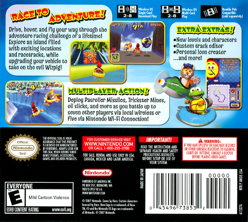 Diddy Kong Racing DS — Box back