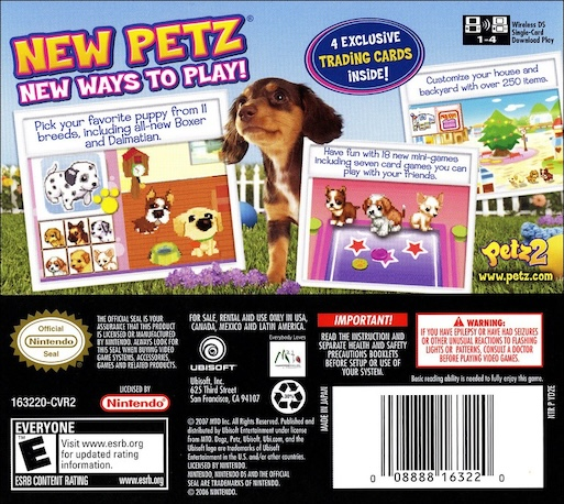 Dogz 2 — Box back