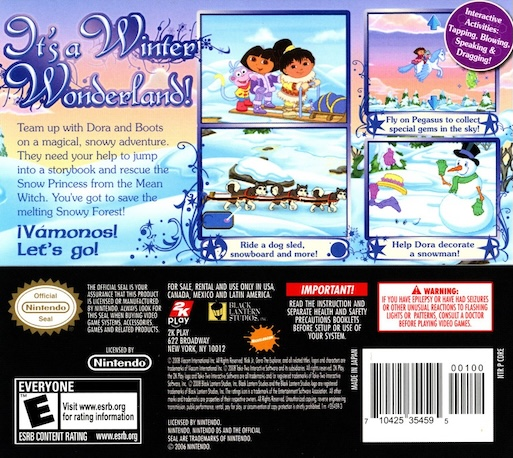 Dora the Explorer - Saves the Snow Princess — Box back