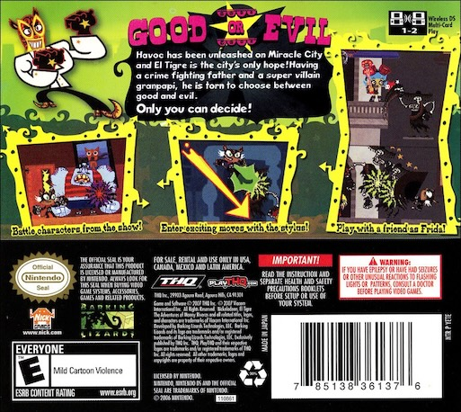 El Tigre : The Adventures of Manny Rivera — Box back