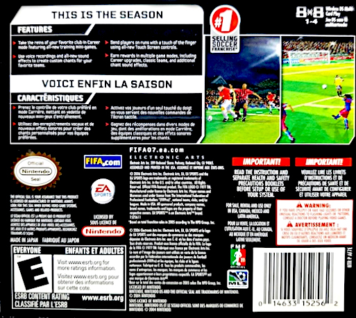 FIFA 07 — Box back