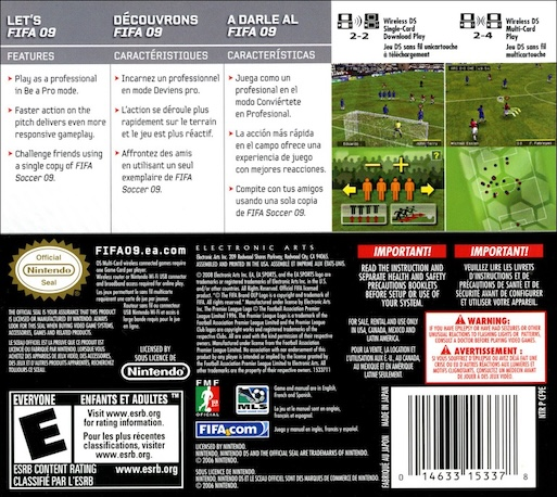 FIFA 09 — Box back