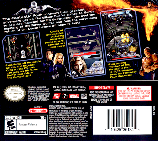 Fantastic Four - Rise Of The Silver Surfer — Box back