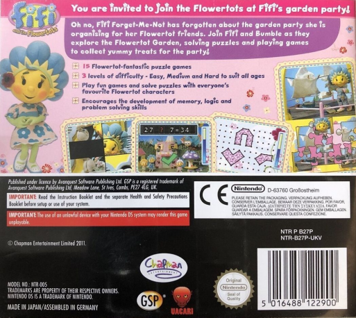 Fifi and the Flowertots - Fifi's Garden Party — Box back
