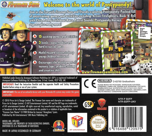 Fireman Sam — Box back