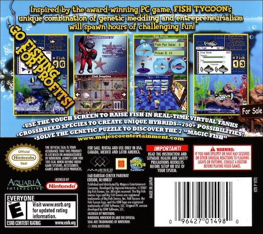 Fish Tycoon — Box back