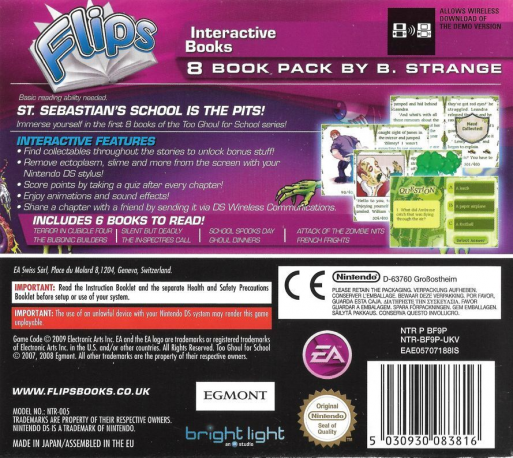 Flips - Too Ghoul for School — Box back