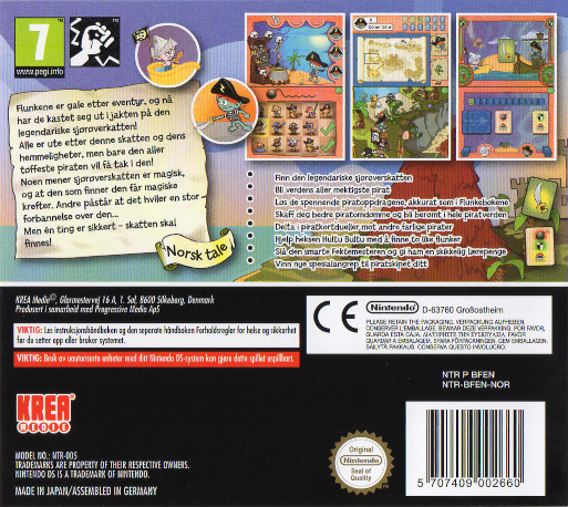 Flunkene Pirater — Box back