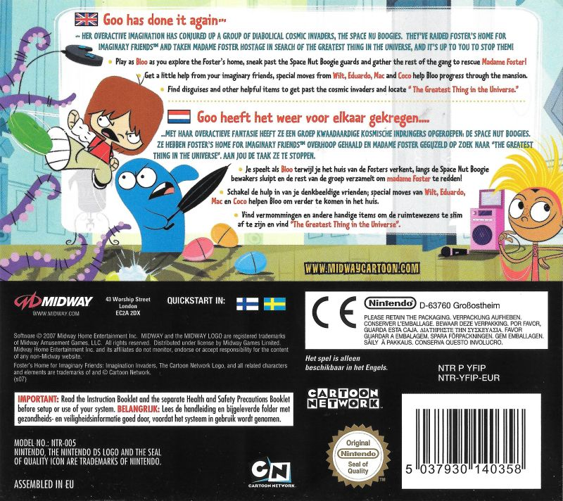 Foster's Home for Imaginary Friends : Imagination — Box back