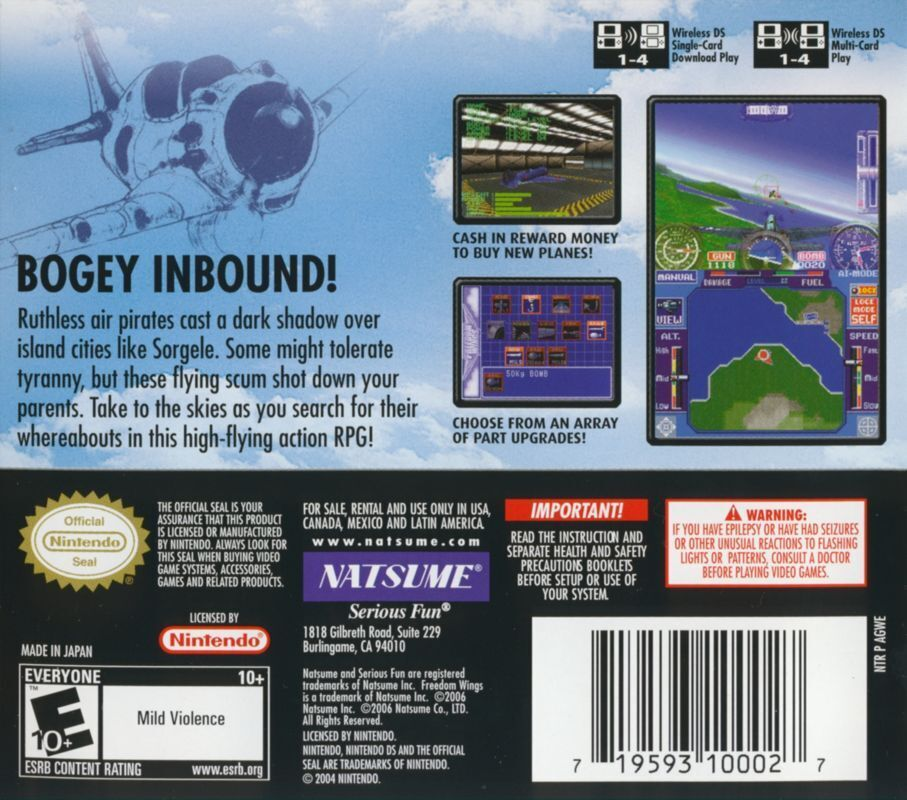 Freedom Wings — Box back