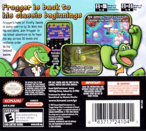 Frogger - Helmet Chaos — Box back