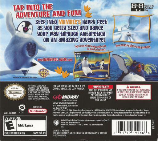 Happy Feet — Box back
