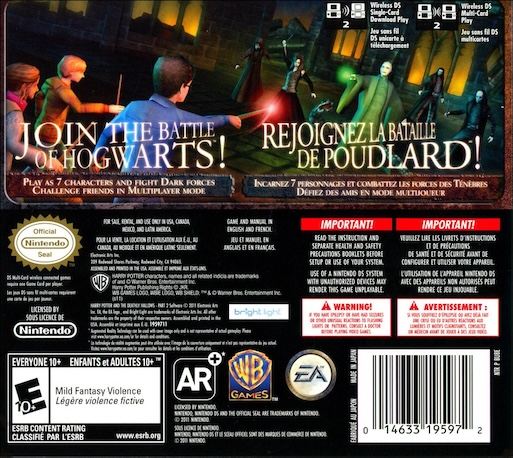 Harry Potter and the Deathly Hallows - Part 2 — Box back