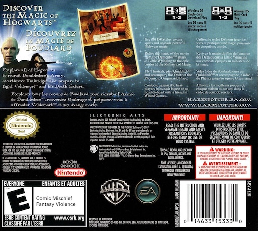 Harry Potter and the Order of the Phoenix — Box back