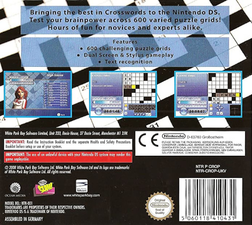 Have Fun with Crosswords — Box back