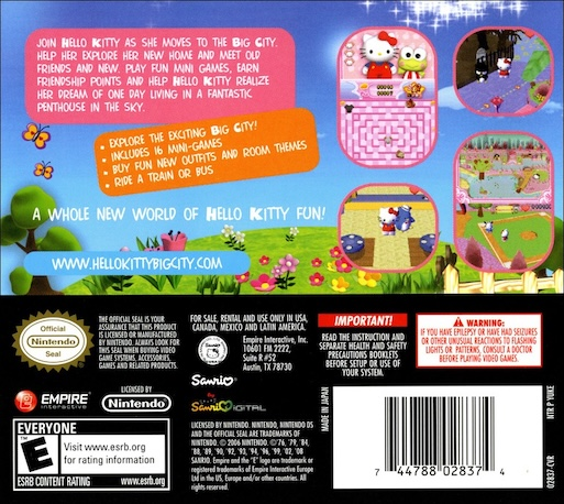 Hello Kitty - Big City Dreams — Box back