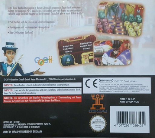 Hidden Object Show — Box back