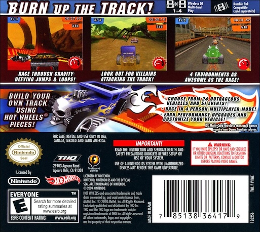 Hot Wheels : Track Attack — Box back