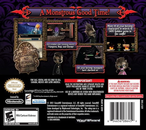 Hotel Transylvania — Box back