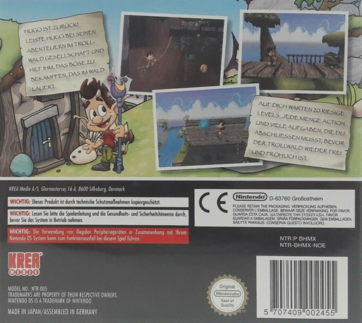 Hugo : Magic in the Trollwoods — Box back