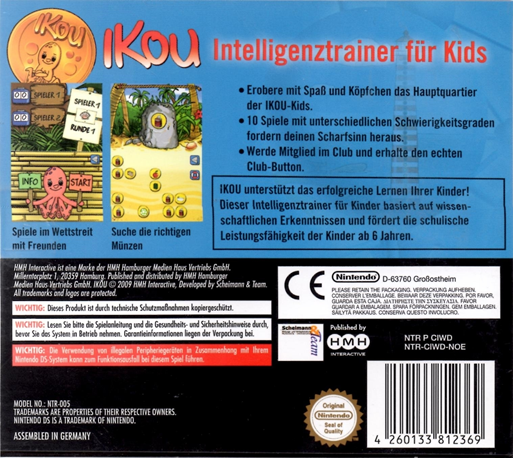 IKOU - Intelligenztrainer fuer Kids — Box back