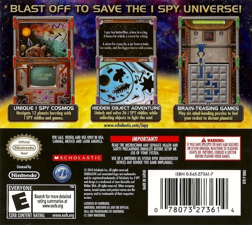 I Spy Universe — Box back