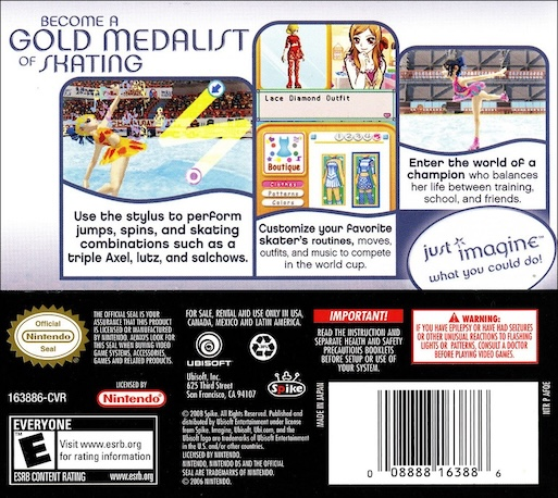 Imagine: Figure Skater — Box back