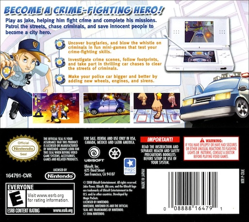 Jake Power: Policeman — Box back