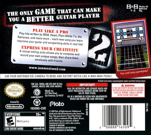 Jam Sessions 2 — Box back