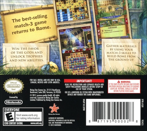 Jewel Master - Cradle of Rome 2 — Box back
