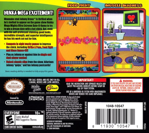 Johnny Bravo in the Hukka-Mega-Mighty-Ultra-Extreme Date-O-Rama! — Box back
