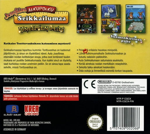 Josefiina Alkupolku - Seikkailumaa - Unelmien peili — Box back