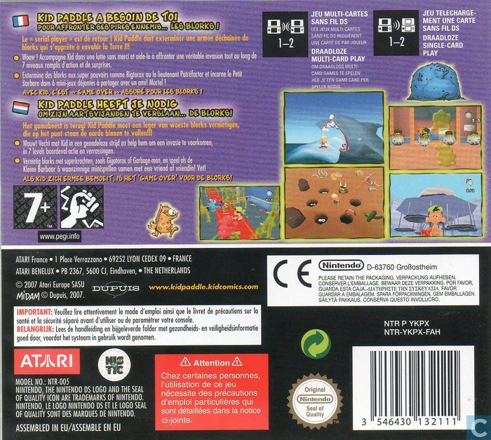 Kid Paddle : Blorks Invasion — Box back