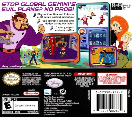 Kim Possible - Global Gemini — Box back