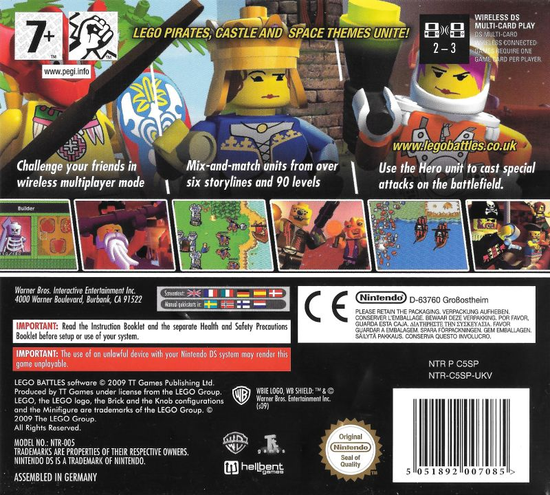 LEGO Battles — Box back