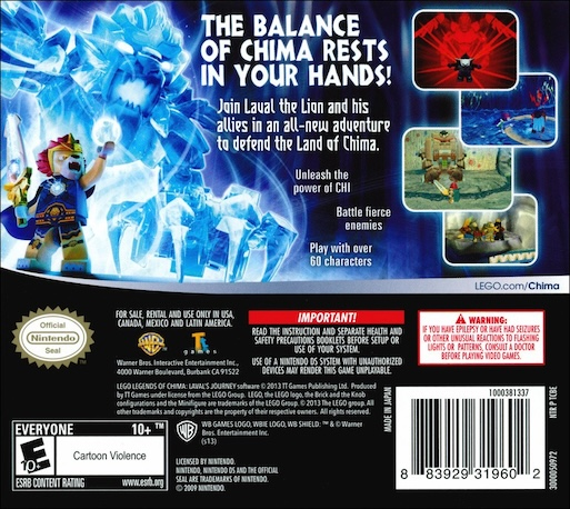 LEGO Legends of Chima - Laval's Journey — Box back