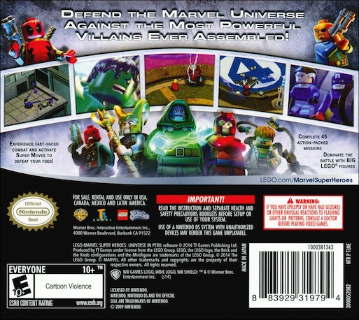 LEGO Marvel Super Heroes - Universe in Peril — Box back